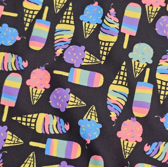 Uglies Girls Swimsuit One Piece Ice Cream Print‎ Pink Straps New NWT - Picture 3 of 6